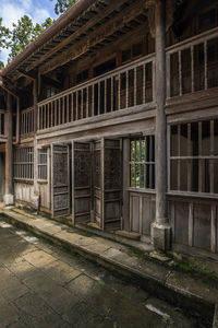 Exterior of abandoned building