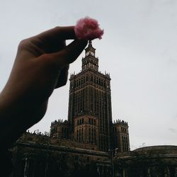 Low angle view of a clock tower