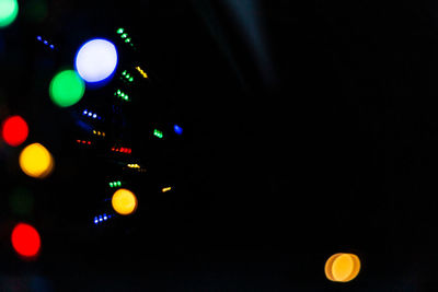 Defocused lights at night