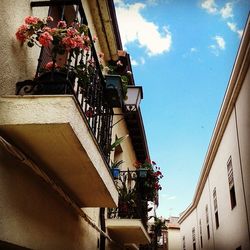 Low angle view of building against sky