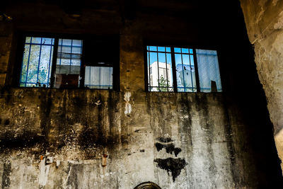 Interior of abandoned building