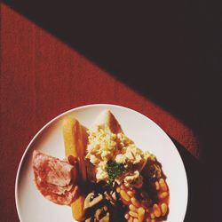 Close-up of food in plate