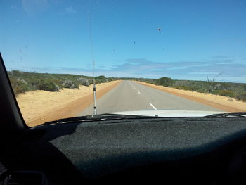 Road passing through landscape