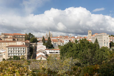 Santiago de compostela panoramic view galicia, spain