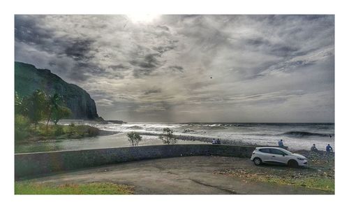 Scenic view of sea against sky