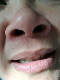 Close-up of human mouth