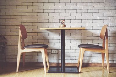 Chairs and table at home