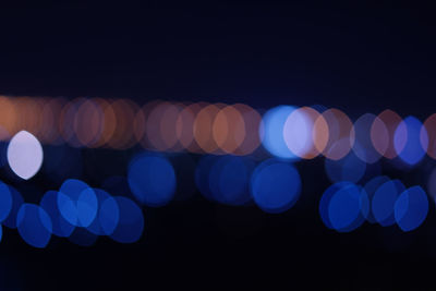Defocused lights at night
