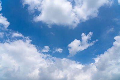 Low angle view of clouds in sky