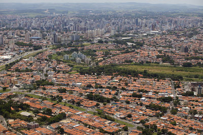 Sao paulo brazil city aerial view. high quality photo