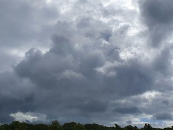 Low angle view of storm clouds in sky