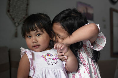 Portrait of sisters