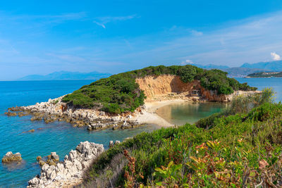 Scenic view of sea against sky