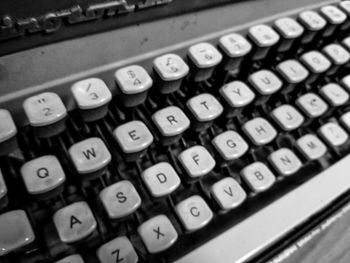 Close-up of computer keyboard