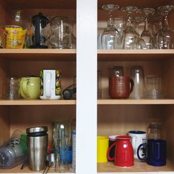 Objects arranged on table