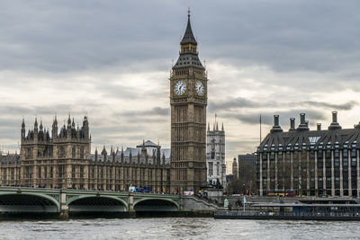 The big ben with buckingham palace