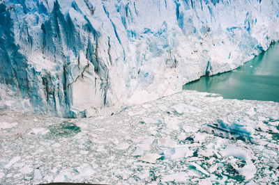 View of frozen lake