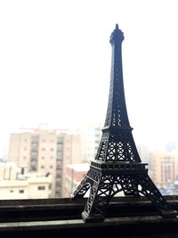 Low angle view of eiffel tower