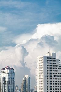 Low angle view of buildings against sky