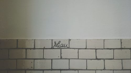 Text on wall