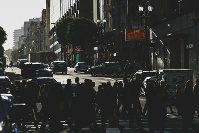 Traffic on city street