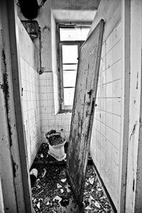 Interior of abandoned home