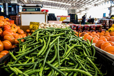 Vegetables for sale at market