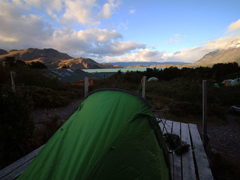 Scenic view of landscape against sky