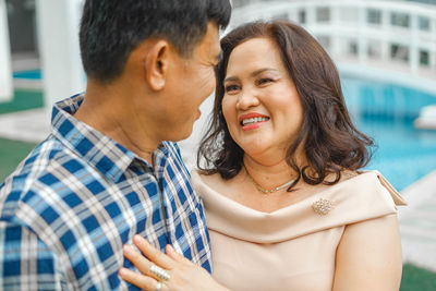 Portrait of a smiling young couple