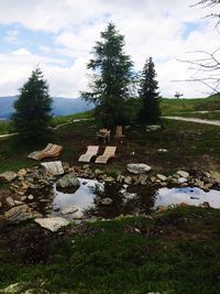 Scenic view of landscape against sky