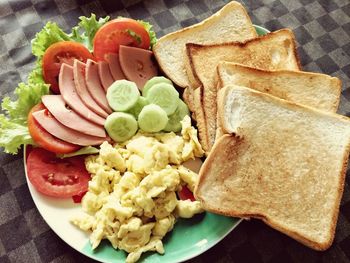 Close-up of food in plate