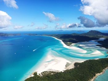 Panoramic view of sea against sky