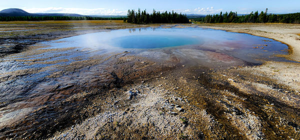 Scenic view of lake