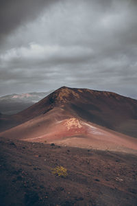 Scenic view of desert against sky