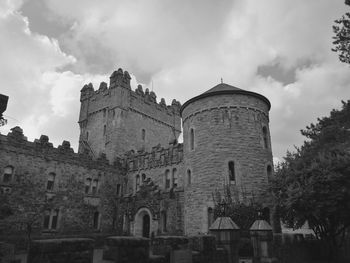 Low angle view of historical building against sky