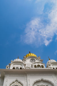 View of details of architecture inside golden temple - harmandir sahib in amritsar, punjab, india