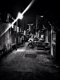 City street at night