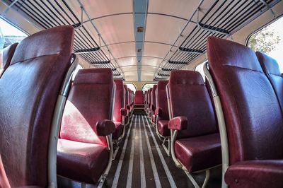 Interior of bus