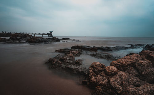 Scenic view of sea against sky