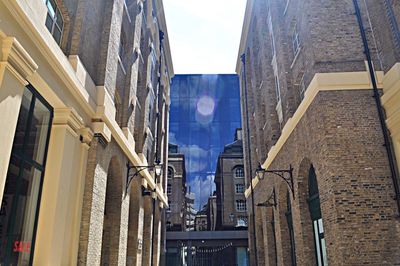 Low angle view of buildings against sky