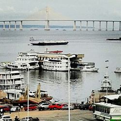 Boats in harbor