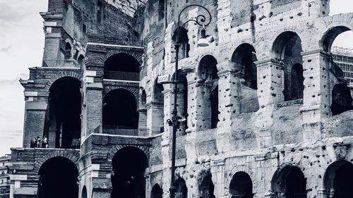 Low angle view of historical building
