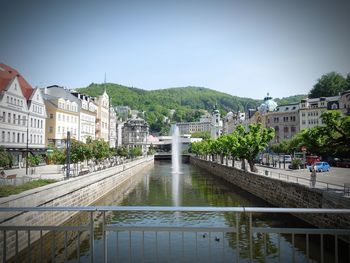 Canal passing through a city