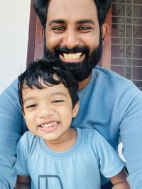 Portrait of cute girl at home