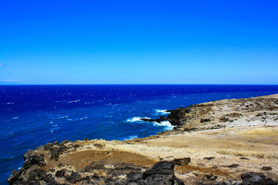 Incredible blue maui coastline