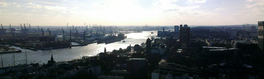 High angle view of cityscape