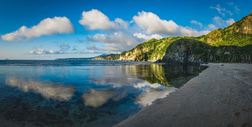 Panoramic view of sea against sky