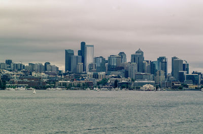 View of skyscrapers in city