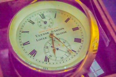 Close-up of clock