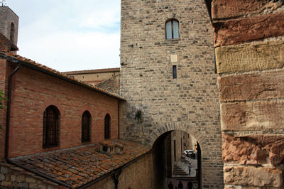 Low angle view of old building